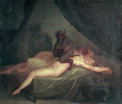 Nachtmerrie door Nicolai Abraham Abildgaard