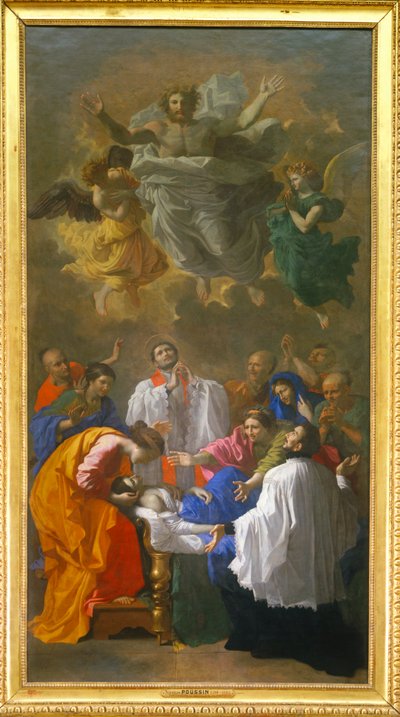 De heilige Francois-Xaverius wekt de dochter van een inwoner van Cangoxima in Japan tot leven - De heilige Francois-Xaverius wekt een inwoner van Cangoxima in Japan tot leven ... door Nicolas (attr.to) Poussin