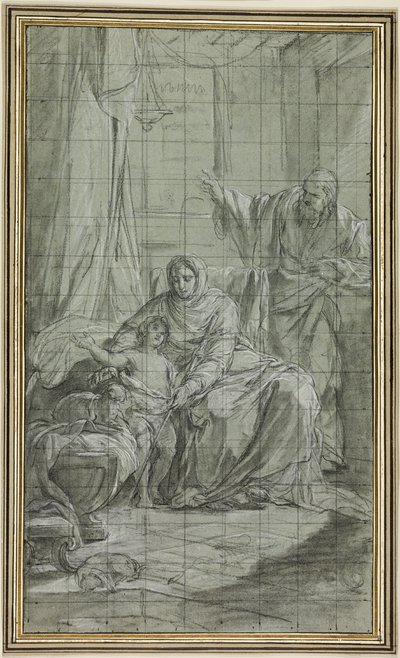 De familie van Johannes de Doper door Nicolas Bernard Lepicie
