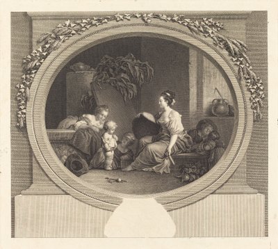 Zeg alsjeblieft door Nicolas Delaunay after Jean Honoré Fragonard