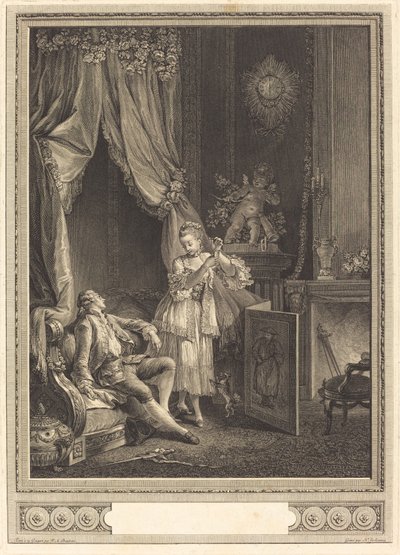 De lege koker door Nicolas Delaunay after Pierre Antoine Baudouin