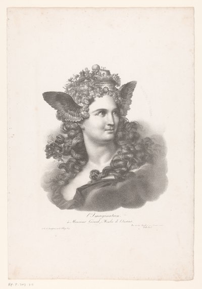 Personificatie van de fantasie door Nicolas Henri Jacob