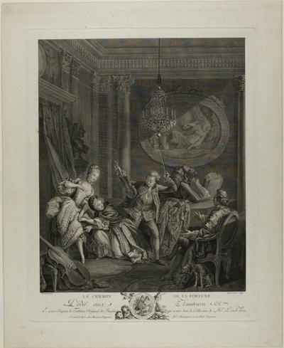 De weg naar fortuin door Nicolas Joseph Voyez