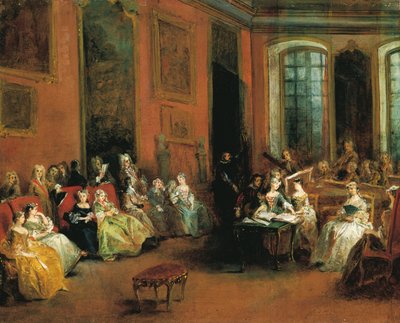 Concert in het Parijse Hôtel van Pierre Crozat door Nicolas Lancret