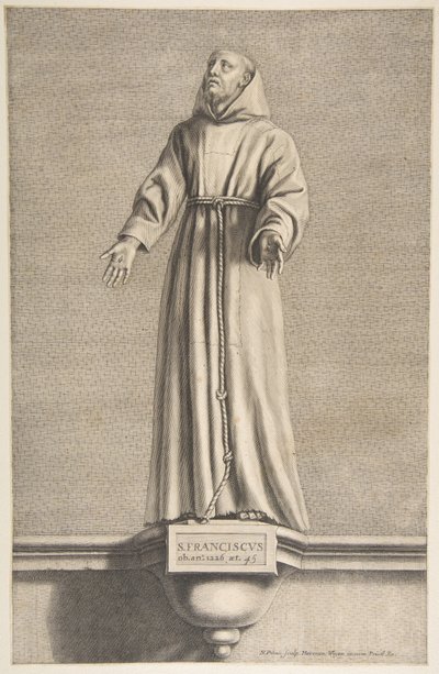 St. Franciscus door Nicolas Pitau