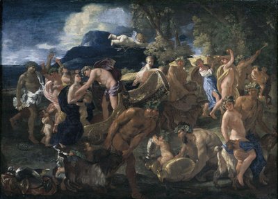 Bacchanaal of Bacchus en Ariadne door Nicolas Poussin