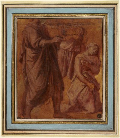 Christus und die Ehebrecherin door Nicolas Poussin