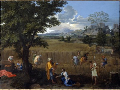 Zomer of Ruth en Boaz door Nicolas Poussin