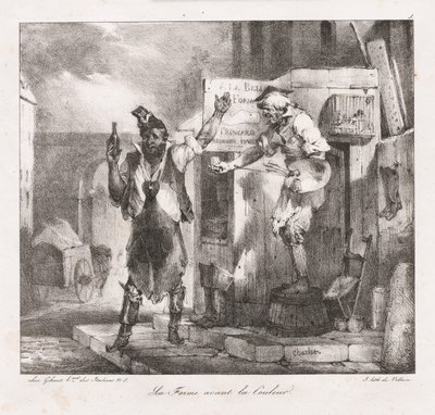 Lithografische Schetsen door Charlet: Vorm voor Kleur door Nicolas Toussaint Charlet