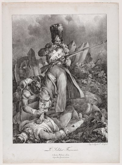 De Franse Soldaat (Le Soldat français) door Nicolas Toussaint Charlet
