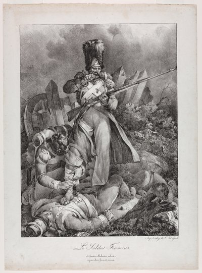 De Franse Soldaat (Le Soldat français) door Nicolas Toussaint Charlet