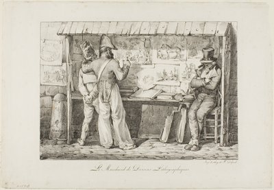 De Lithografie Verkoper door Nicolas Toussaint Charlet