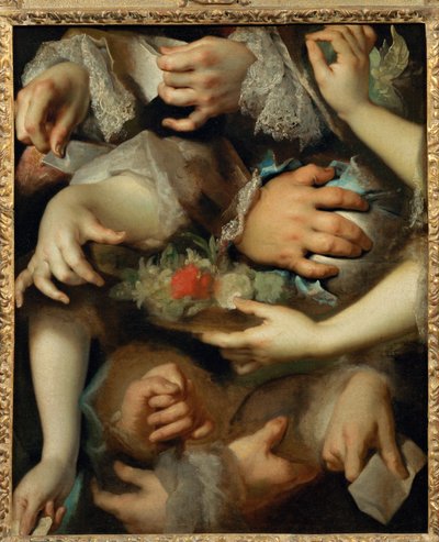 Studie van handen c.1715 ... door Nicolas de (workshop) Largilliere