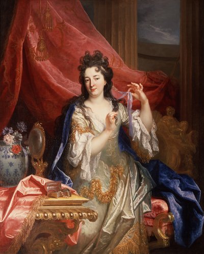 Portret van een vrouw, ca. 1696 (olieverf op doek) door Nicolas de Largillière