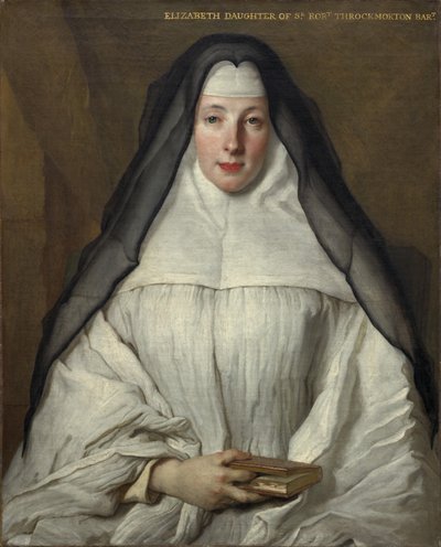 Elizabeth Throckmorton, kanunnikes van de Orde van de Engelse Augustinessen door Nicolas de Largillière