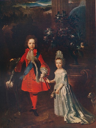 James Francis Edward Stuart 1688-1765, Louisa Maria Theresa Stuart 1692-1712, 1695 door Nicolas de Largillière