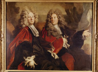 Portret van Wethouder Hugues Desnots en Wethouder Bouhet, gekozen in 1702 door Nicolas de Largillière