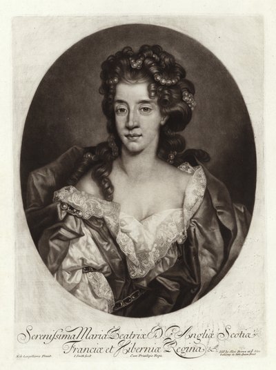 Portret van Mary van Modena door Nicolas de Largillière