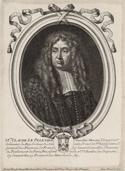 Claude Le Peletier door Nicolas de Larmessin