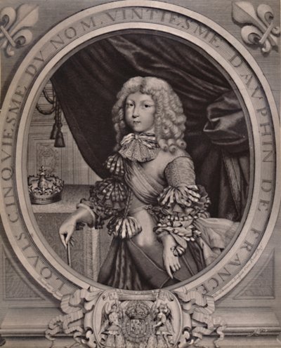 Lodewijk van Frankrijk, Grote Dauphin, als kind 17e eeuw 1894 door Nicolas de Larmessin II