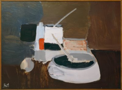 Stilleven met penselen door Nicolas de Staël