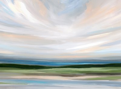 Rustig abstract landschap door Nicole Walsh