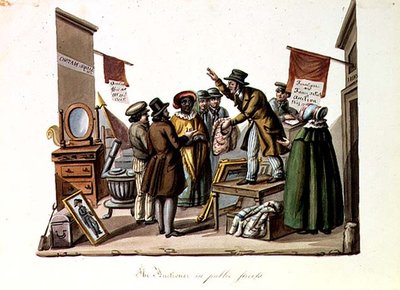 De Veilingmeester op Straat door Nicolino Calyo