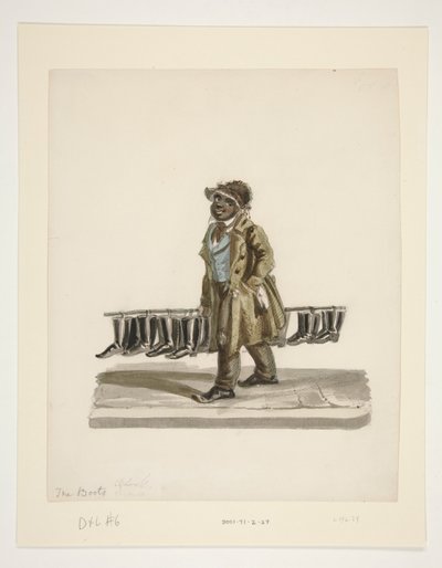De schoenpoetser door Nicolino Calyo