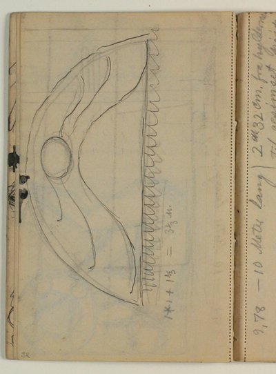 Ornamentenschets door Niels Larsen Stevns
