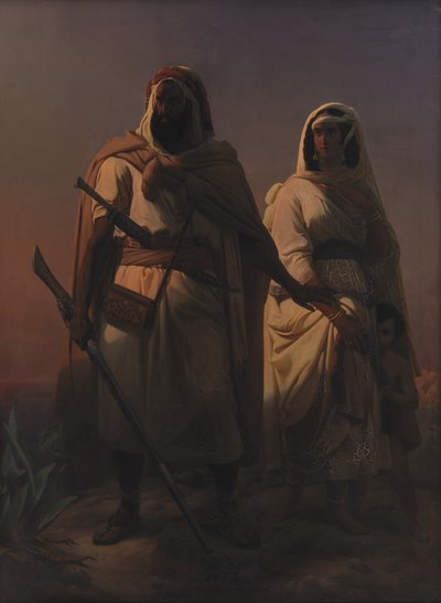 Een Arabische Familie in de Woestijn door Niels Simonsen