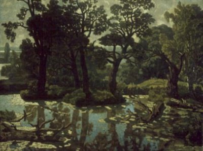 Landschap met een rivier door Nikifor Stepanovich Krylov
