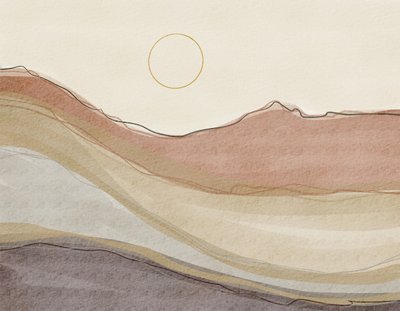 Boho-woestijnlandschap door Nikita Jariwala