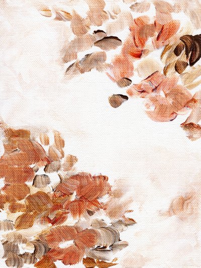 Aardse, abstracte bloemen door Nikita Jariwala