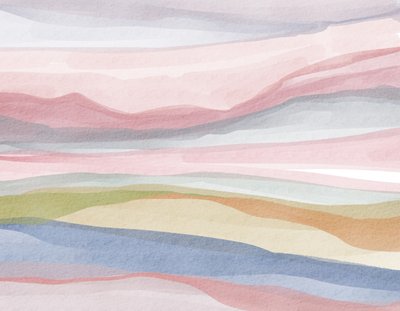 Landschap in pastel- en aquarel door Nikita Jariwala