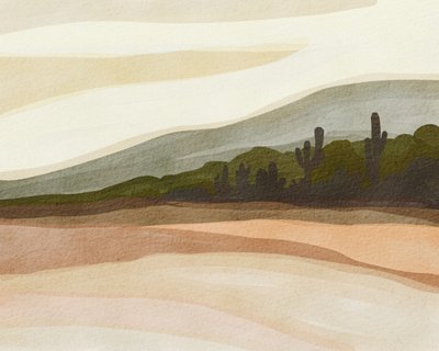 Saguaro Desert Hills door Nikita Jariwala