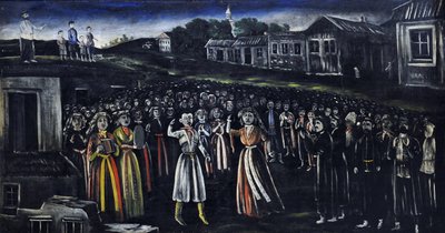Kerkfestival in Kartli door Niko Pirosmani