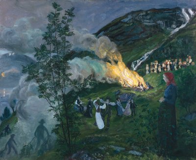 Midzomervuur door Nikolai Astrup