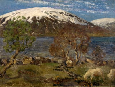 Lente bij Jolster water door Nikolai Astrup