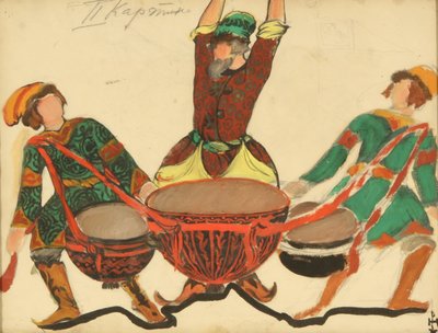 Kostuumontwerp voor de opera Sneeuwmeisje van N. Rimsky-Korsakov, 1919 door Nikolai Konstantinowitsch Roerich