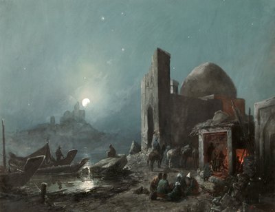 Een Scène uit het Leven in Centraal-Azië, 1887 door Nikolai Nikolayevich Karasin