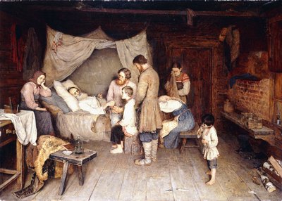 Afscheid door Nikolai Petrovich Bogdanov Belsky