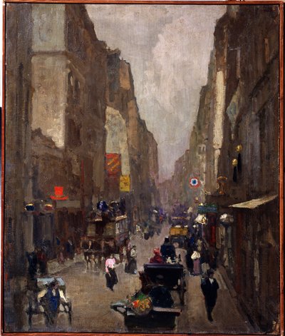 Rue Saint Denis in Parijs door Nikolai Vasilyevich Dosekin