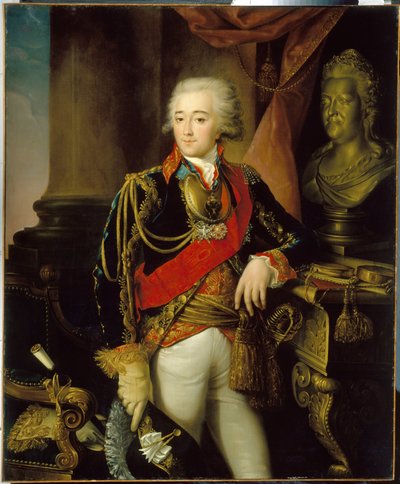 Portret van graaf Alexander Dmitriev Mamonov door Nikolay Ivanovich Argunov