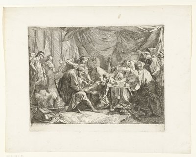 De dood van Antiochus door Noel Halle