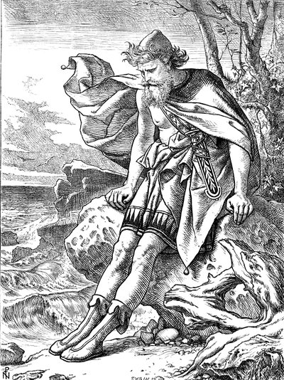 Ulysses op Ogygia door Noel Paton
