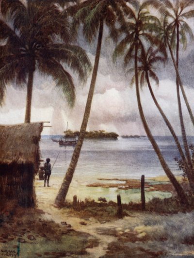 Een Stormachtige Dag in Rubiana Lagoon, Salomonseilanden door Norman Hardy