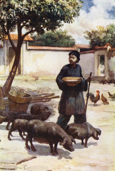 China: Een binnenplaats door Norman Hardy