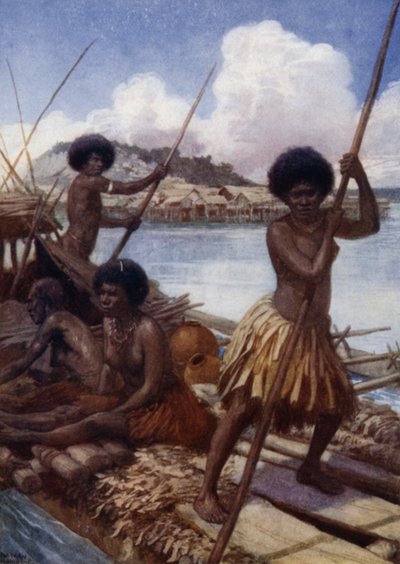 Op naar de Markt, Brits Nieuw-Guinea door Norman Hardy