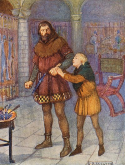 Illustratie voor verhalen van Shakespeare (kleurenlitho) door Norman Mills (after) Price