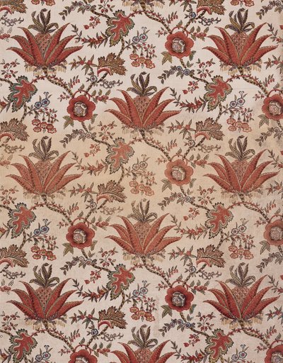 Bloemenprint, 1785 door Oberkampf Manufactory